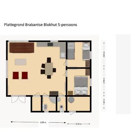 Vakantiepark 'T Urkerbos - 5 Persoons Brabantse Blokhut Exterior photo