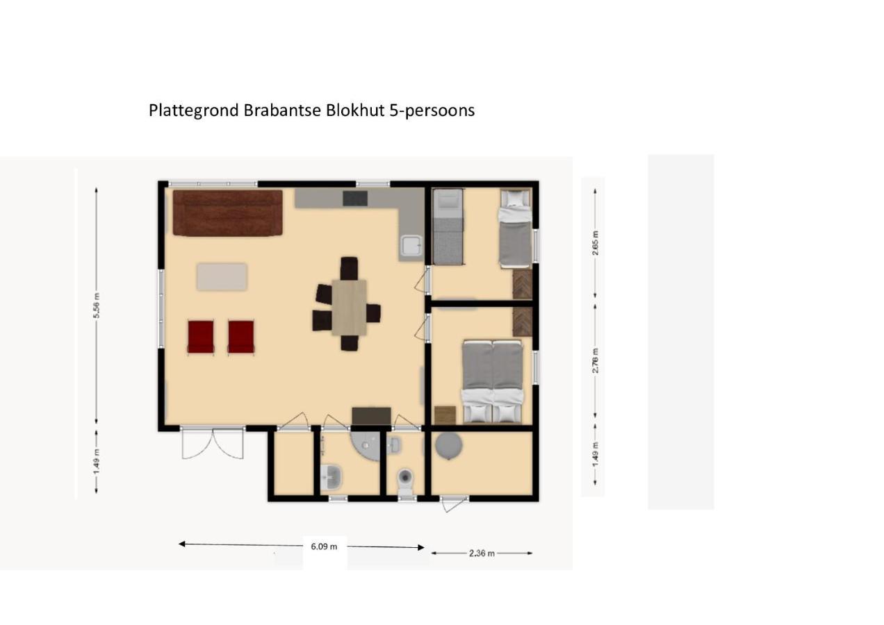 't Urkerbos - 5 Persoons Brabantse Blokhut Urk